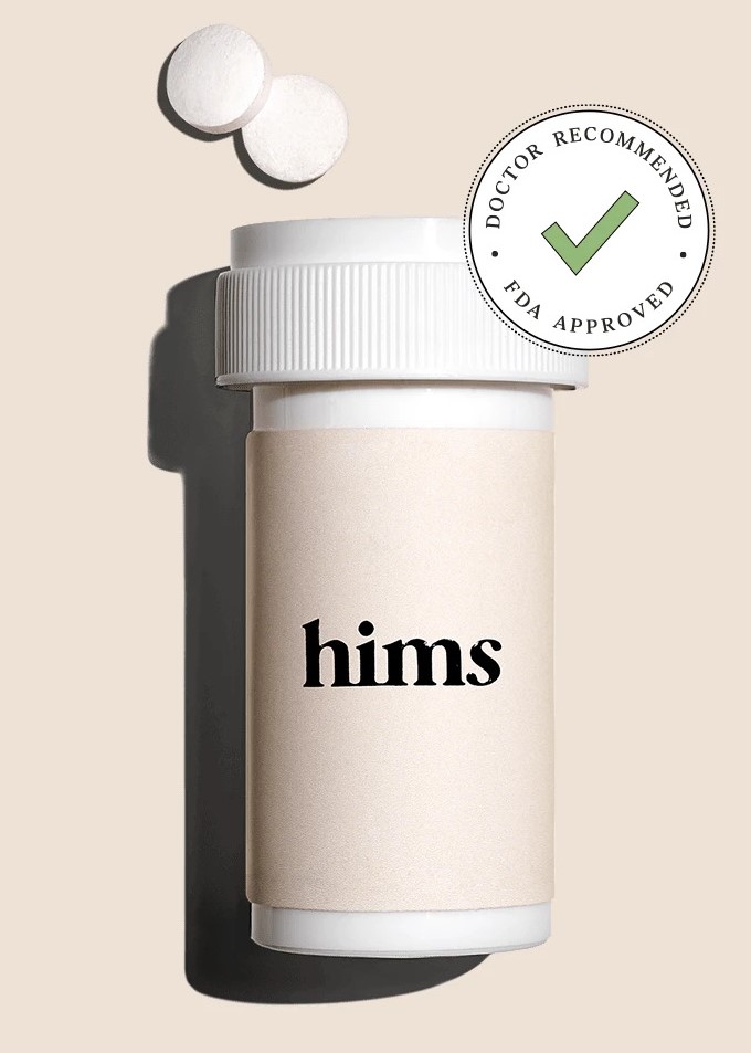 Hims 5mg Finasteride bottle