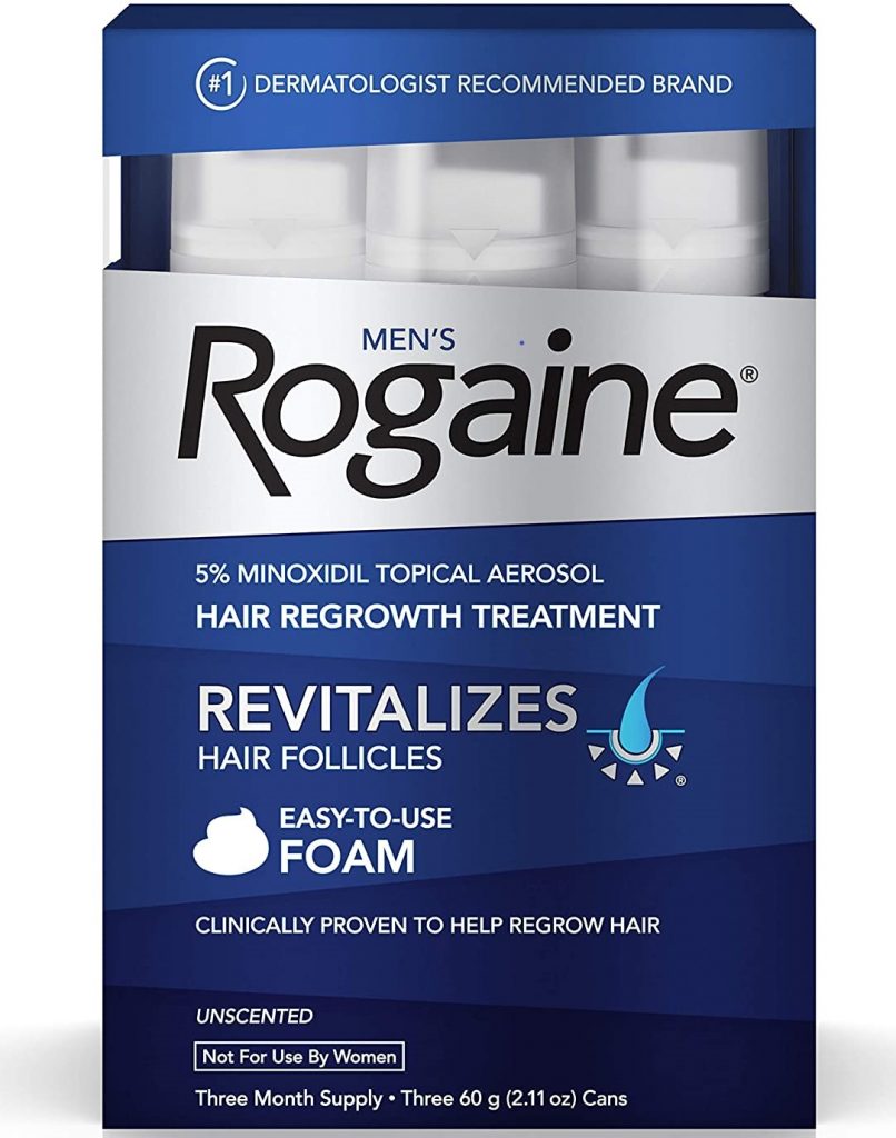 Rogaine Minoxidil 5% Foam package